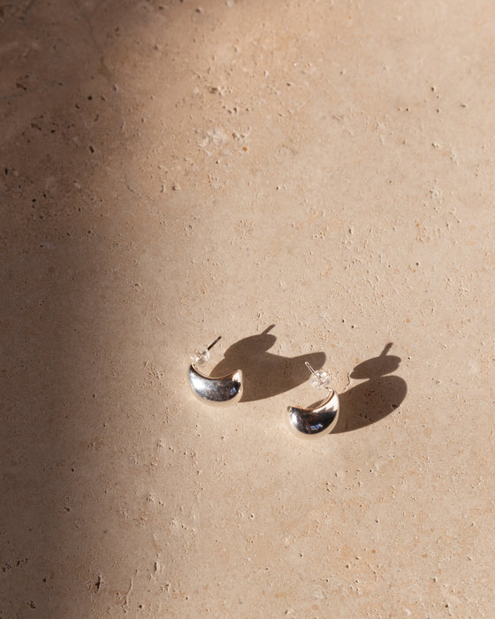 The Teardrop Dome Vacation Studs- Gold Plated or Silver