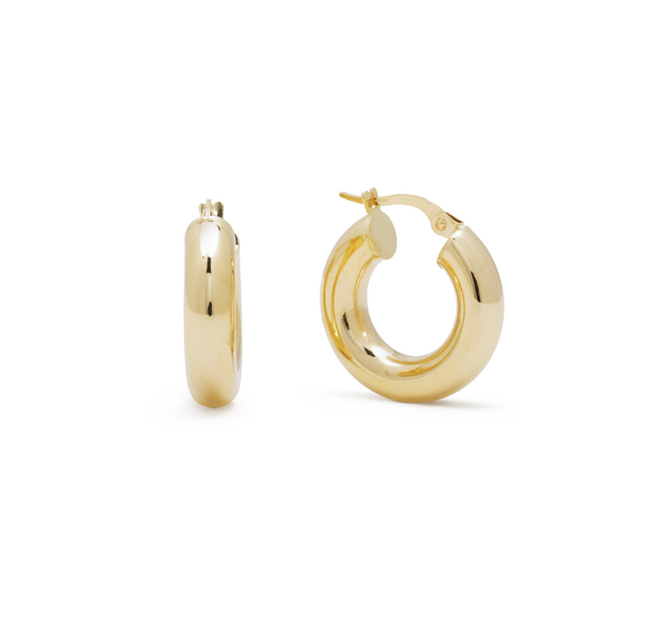 The Vacation Hoops- 14K Yellow Gold