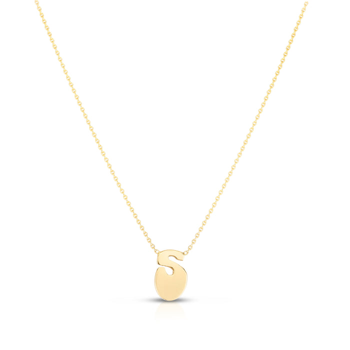 The Groovy 70's Initial Necklace- 14K GOLD